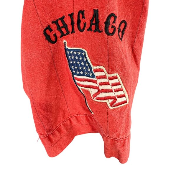 Vintage Mirage 90s Chicago White Sox Button-Up Shirt Black/Red Large - Picture 12 of 13
